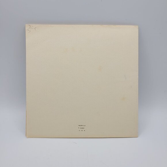 Vintage Merry Christmas Card With Angels & Baby Jesus Illustration - Picture 3 of 5